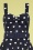 Collectif 46374Emmie Heart Ahoy Flared Dress Blue 020LV