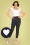 Emmie Heart Ahoy Cigarette Trousers in Navy
