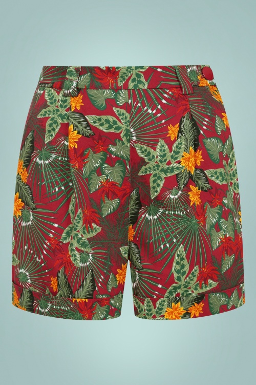 Collectif Clothing - Jojo Jungle Floral Shorts in Multi
