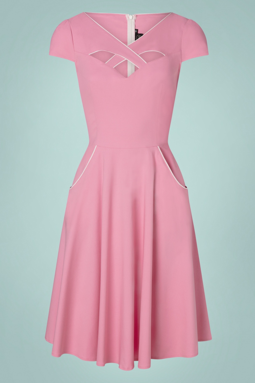 Connie Swing Kleid in Baby Pink