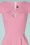 Vixen 45920 Criss Cross Neckline Piping Detail Dress Pink 230112 501V