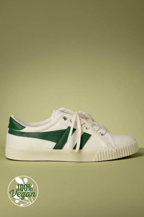 Gola - Mark Cox Tennis Sneakers in Off White and Dark Green 2