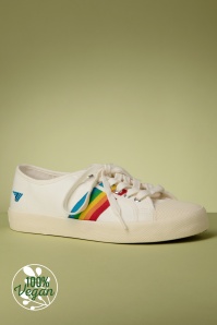 Gola - Coaster Rainbow Sneaker in Off White und Multi 2
