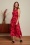 Hazel Marlow Midi Dress in Fiery Red