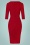 Vintage Chic 46499 Pencil Dress Red Glitter Silver 230217 506W
