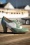 Ava City Strolling Shoe Booties in Feltspar Green and Cream