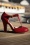 Lola Ramona ♥ Topvintage - June Effortlessly Elegant Patent Pumps in Fiery Red 4