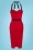 Glamour Bunny - Foxy Etuikleid in Rot und Schwarz 7