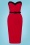 Glamour Bunny - Foxy Pencil Dress en Rouge et Noir 4