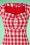 Glamour Bunny - Virginia Pencil Dress in Red and White Gingham 4