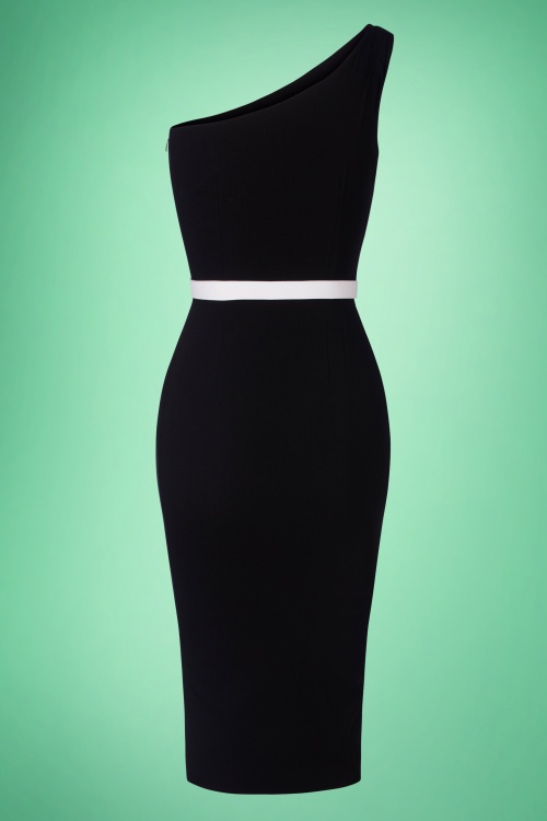 Glamour Bunny - Isis Pencil Dress en Noir 7