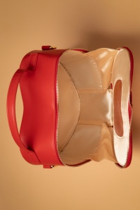 Banned Retro - Elegant Spots Handbag in Red 4