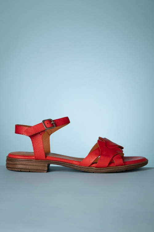 Miz Mooz - Demure sandalen in Scarlet Red 6