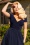 Glamour Bunny - The Marilyn Swing Dress in Midnight Blue 6