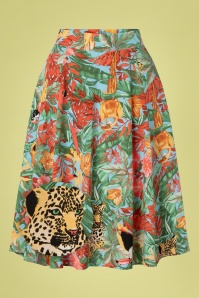 Collectif Clothing - Jean Knitted Bolero Années 50 en Vert