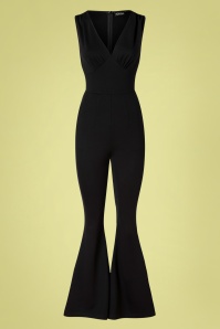 Vixen - Fabiola Flare Jumpsuit in Black