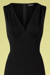 Vixen - Fabiola flare jumpsuit in zwart 3