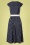 Vixen - Stripe Wide Collar Midi Dress en Bleu Marine 4