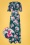 Jazzy Floral Cross Over Maxi Dress in Teal