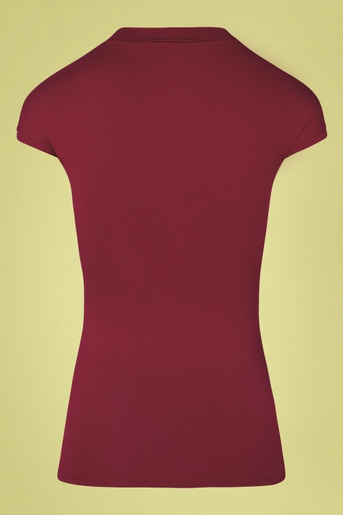 blutsgeschwister 45134 top red v neck 03022023 505W