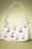 Banned Retro - Wild Cherry Handbag in Off White