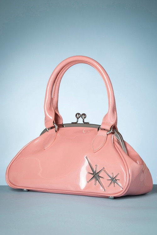 Banned Retro - Counting Stars Handbag in Blush Pink