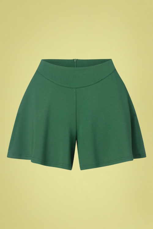 Vixen - Freya Flare Shorts in Green