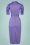 closet 47102 wrap dress purple ribbon V neck 060323 505W