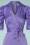 closet 47102 wrap dress purple ribbon V neck 060323 501V
