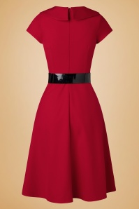 Glamour Bunny Business Babe - Rita Marlow Dress in Lipstick Red 6
