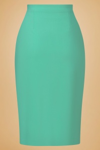 Glamour Bunny Business Babe - Rose Lee Pencil Skirt in Mint  4