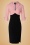 Glamour Bunny Business Babe - Dianne Pencil Dress in Pink and Black 3