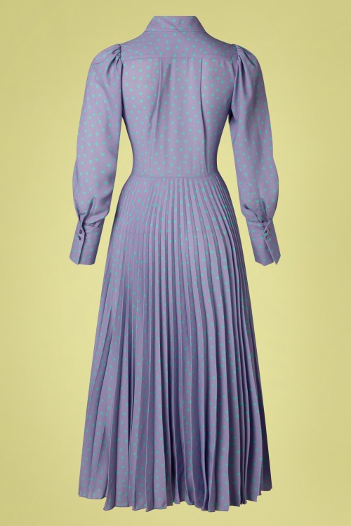 Closet London - Paige Midi Shirt Dress en Violet Lilas 4