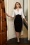 50s Dianne Two Toned Pencil Dress in Black and White