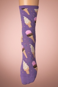 Socksmith - I Scream Socks in Purple 2