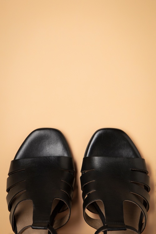 Miz Mooz - Boardwalk sandalen in zwart 2