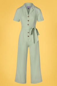 Banned Retro - Adventure Ahead Jumpsuit in Green