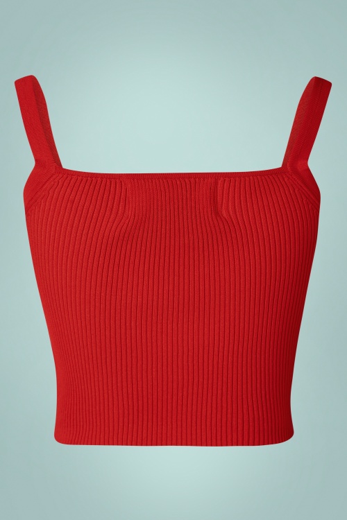 Wild Pony - Sabrina Strappy top in rood 2