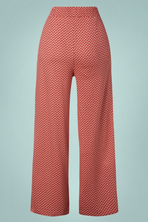 Mademoisselle Yeye 45810 Pants Modernism Brown Red 230309 502W