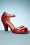 Mable Peeptoe Pumps in Red