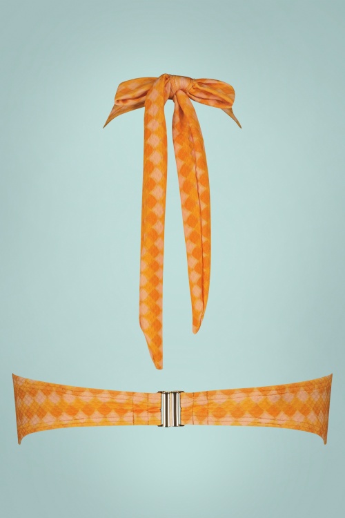 Cyell - Horizon Bikini Top in Sunset Orange 4