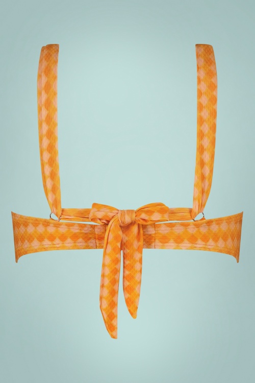 Cyell - Horizon Bikini Top in Sunset Orange 5