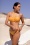 Cyell Horizon Bikini Top in Sunset Orange