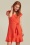 Reese Ruffle Wrap Dress in Orange