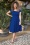 Riyana Swing Dress de los años 50 en Azul Klein