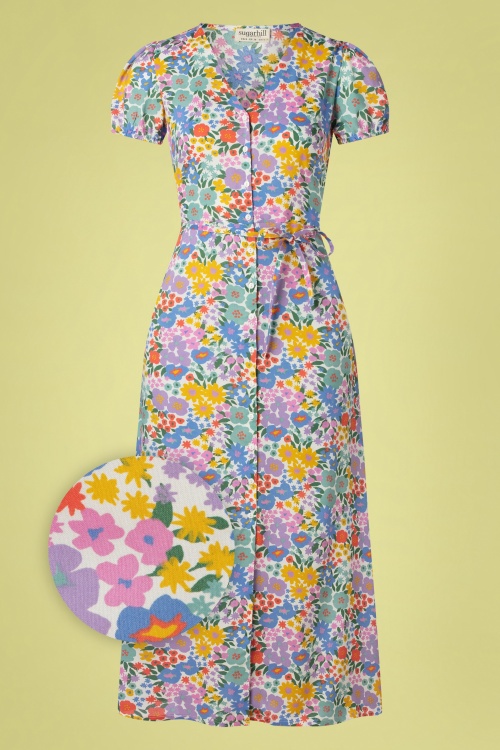 Sugarhill Brighton - Irene Busy Floral Maxi Dress en Multi