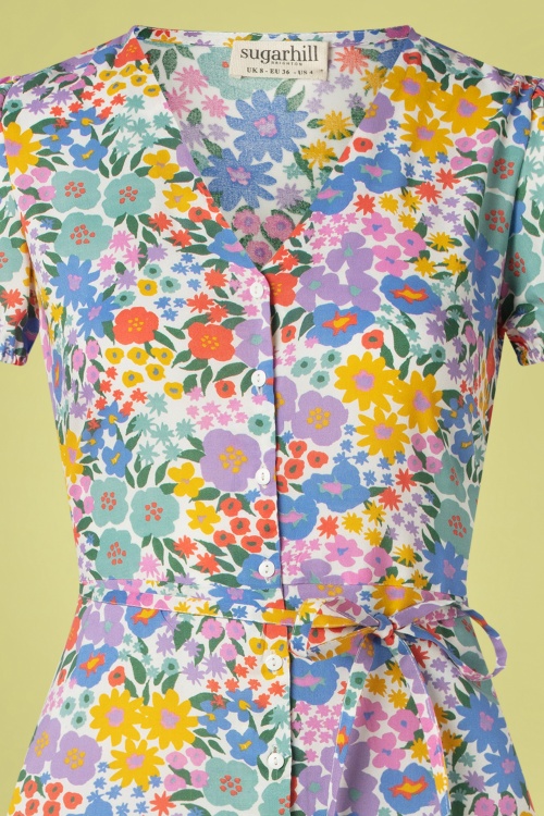 Sugarhill Brighton - Irene Busy floral maxi jurk in multi 2