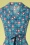 circus 45429 swing dress blue flowers pink 230310 501V