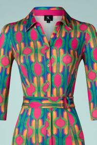 K-Design - Dana maxi shirt jurk in multi  2