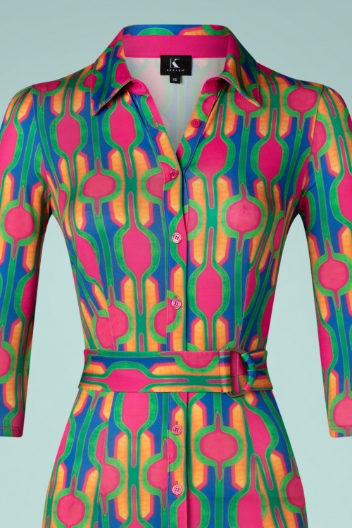 K-Design - Dana Maxi Shirt Dress in Multi 2